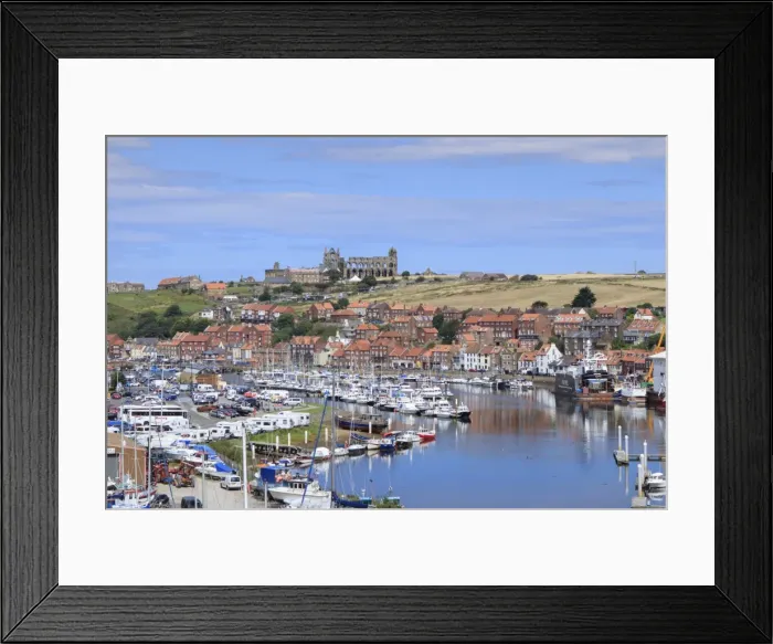 Framed Print : View of Whitby Abbey and the River Esk, Whitby, Yorkshire, England, United Kingdom Framed Print : View of Whitby Abbey and the River Esk, Whitby, Yorkshire, England, United Kingdom