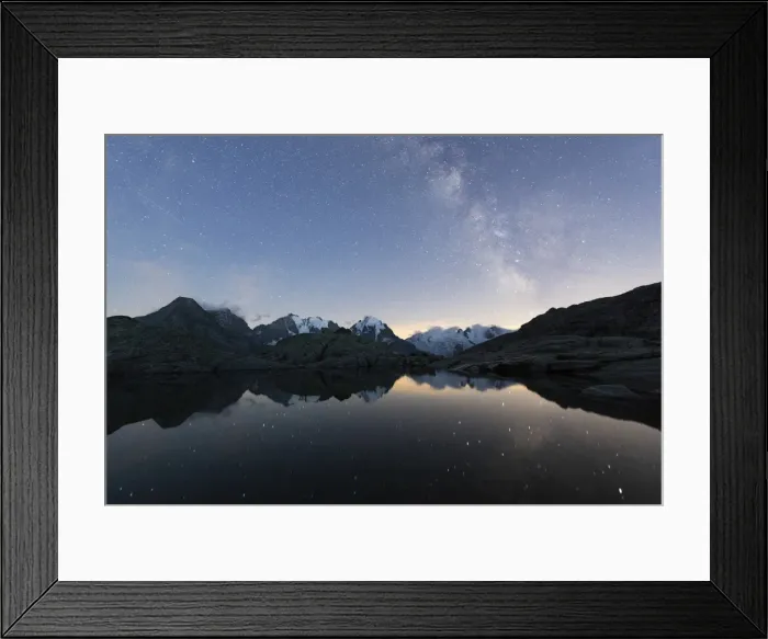 Framed Print : Milky Way on Piz Bernina, Fuorcla Surlej, Corvatsch, Engadine, Canton of Graubunden Framed Print : Milky Way on Piz Bernina, Fuorcla Surlej, Corvatsch, Engadine, Canton of Graubunden