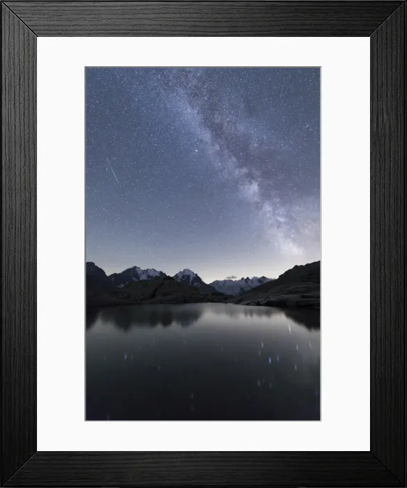 Framed Print : Milky Way on Piz Bernina, Fuorcla Surlej, Corvatsch, Engadine, Canton of Graubunden Framed Print : Milky Way on Piz Bernina, Fuorcla Surlej, Corvatsch, Engadine, Canton of Graubunden