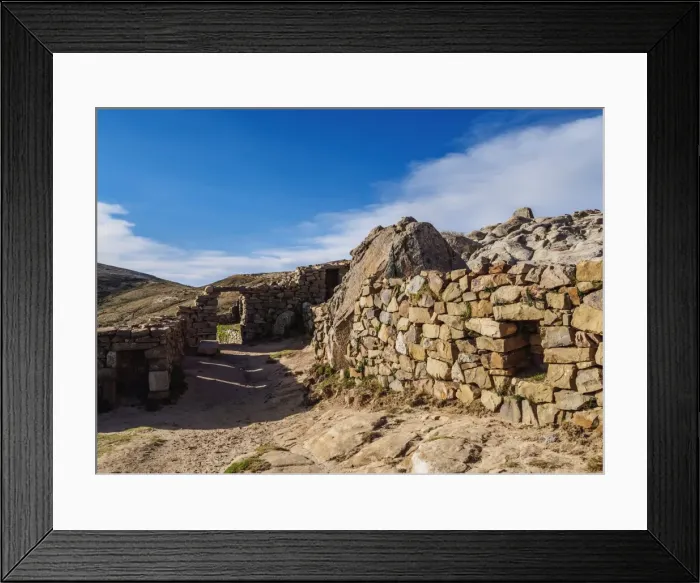 Framed Print : Chinkana Ruins, Island of the Sun, Titicaca Lake, La Paz Department, Bolivia, South Framed Print : Chinkana Ruins, Island of the Sun, Titicaca Lake, La Paz Department, Bolivia, South