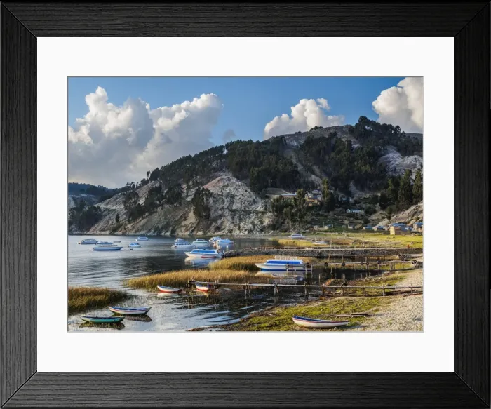 Framed Print : Challa Pampa Village, Island of the Sun, Titicaca Lake, La Paz Department, Bolivia Framed Print : Challa Pampa Village, Island of the Sun, Titicaca Lake, La Paz Department, Bolivia