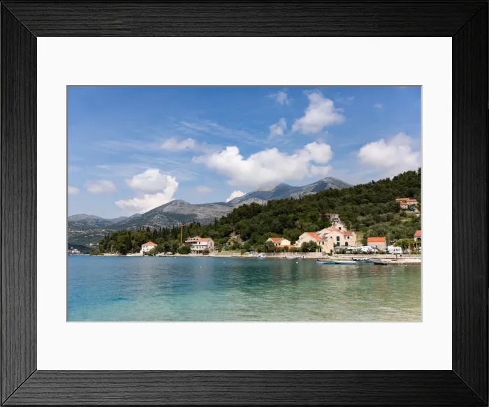 Framed Print : The resort of Slano on the Dalmatian Coast, Croatia, Europe Framed Print : The resort of Slano on the Dalmatian Coast, Croatia, Europe