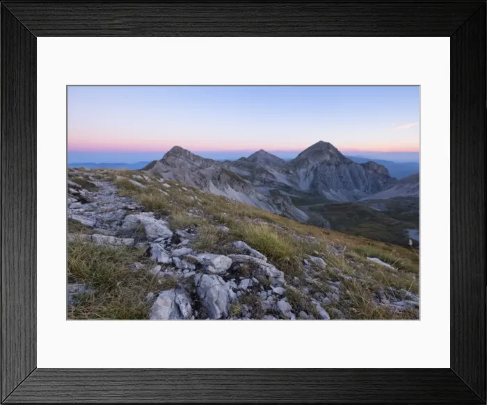 Framed Print : Mountain Portella at sunrise, Gran Sasso e Monti della Laga National Park, Abruzzo Framed Print : Mountain Portella at sunrise, Gran Sasso e Monti della Laga National Park, Abruzzo