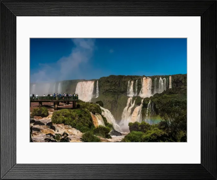 Framed Print : Visitors, drenched in spray, Garganta del Diablo (Devils Throat), Iguazu Falls Framed Print : Visitors, drenched in spray, Garganta del Diablo (Devils Throat), Iguazu Falls