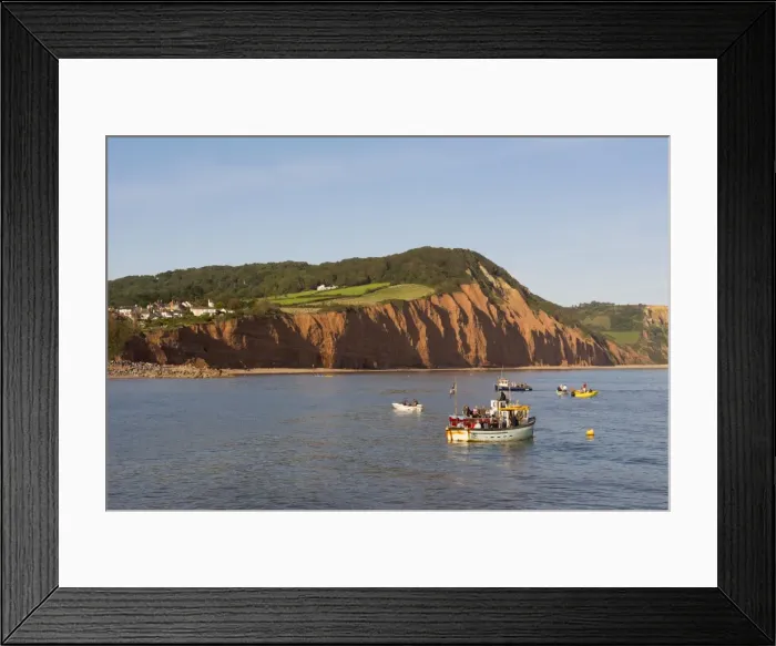 Framed Print : Sandstone cliffs of the Jurassic Coast at Sidmouth, Devon, England, United Kingdom Framed Print : Sandstone cliffs of the Jurassic Coast at Sidmouth, Devon, England, United Kingdom