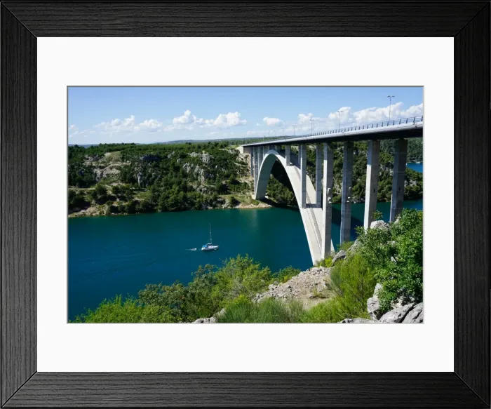 Framed Print : Most Krka, Croatia, Europe Framed Print : Most Krka, Croatia, Europe