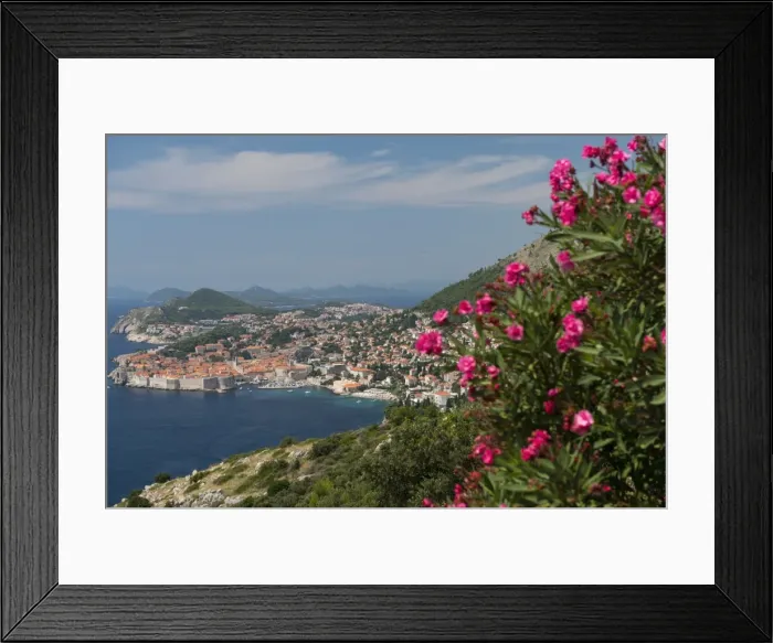 Framed Print : Dubrovnik and islands, Croatia, Europe Framed Print : Dubrovnik and islands, Croatia, Europe