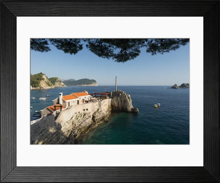Framed Print : Kastio Fortress, Petrovac, Montenegro, Europe Framed Print : Kastio Fortress, Petrovac, Montenegro, Europe