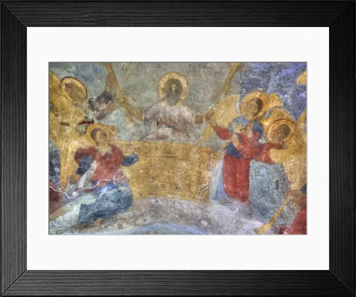 Framed Print : Interior fresco paintings, Cathedral of Our Lady of the Sign, Veliky Novgorod, Novgorod Oblast Framed Print : Interior fresco paintings, Cathedral of Our Lady of the Sign, Veliky Novgorod, Novgorod Oblast