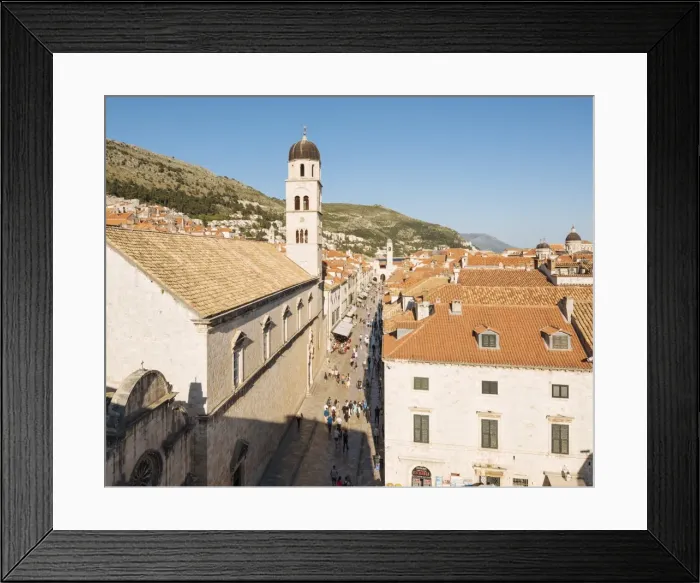 Framed Print : City Walls, UNESCO World Heritage Site, Dubrovnik, Croatia, Europe Framed Print : City Walls, UNESCO World Heritage Site, Dubrovnik, Croatia, Europe