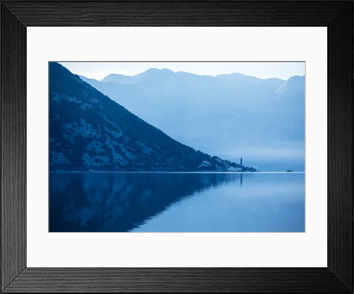 Framed Print : Dawn in The Bay of Kotor, UNESCO World Heritage Site, Montenegro, Europe Framed Print : Dawn in The Bay of Kotor, UNESCO World Heritage Site, Montenegro, Europe