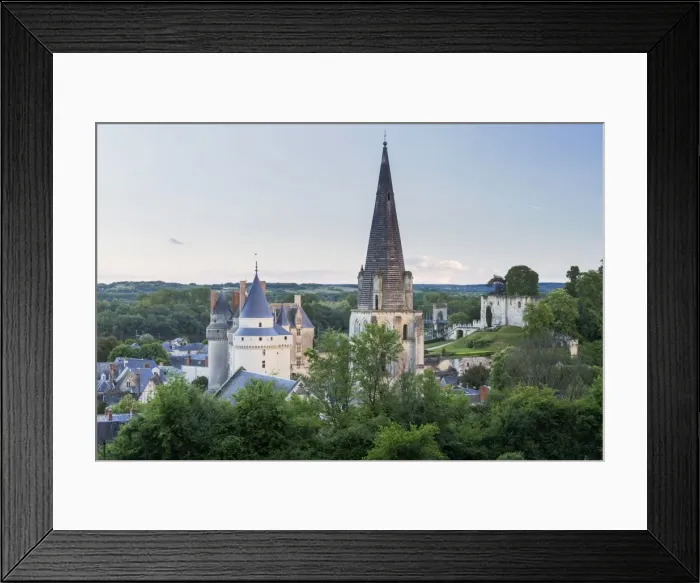 Framed Print : The town of Langeais in France which sits on the banks of the Loire River, UNESCO Framed Print : The town of Langeais in France which sits on the banks of the Loire River, UNESCO