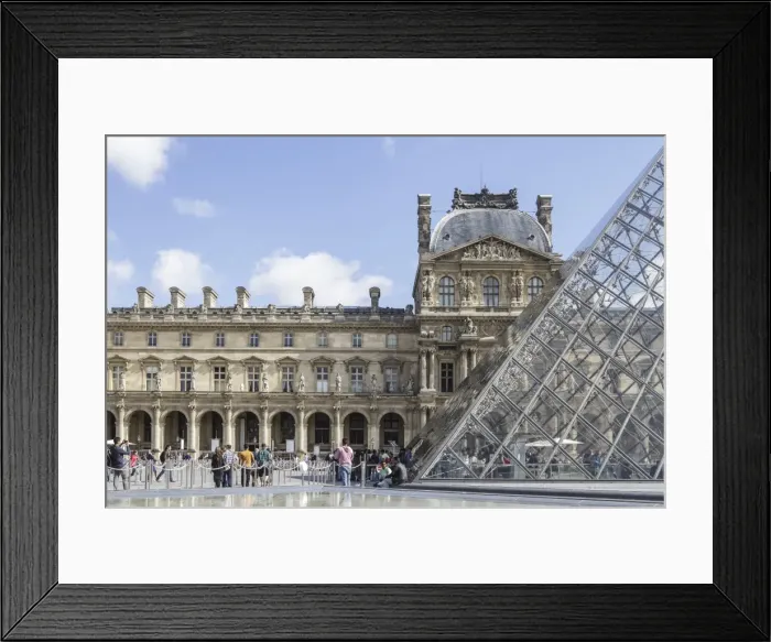Framed Print : The Musee du Louvre in Paris, France, Europe Framed Print : The Musee du Louvre in Paris, France, Europe