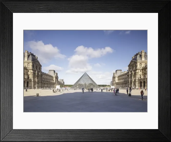 Framed Print : The Musee du Louvre in Paris, France, Europe Framed Print : The Musee du Louvre in Paris, France, Europe
