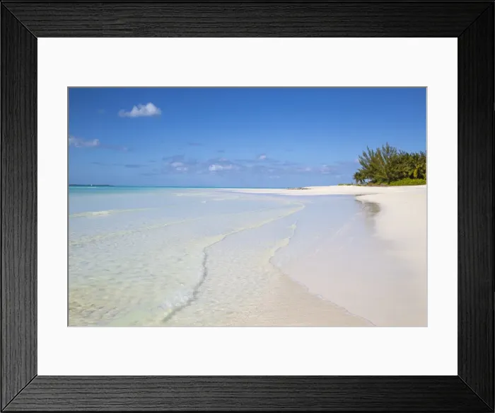 Framed Print : Beach at Treasure Cay, Great Abaco, Abaco Islands, Bahamas, West Indies, Central America