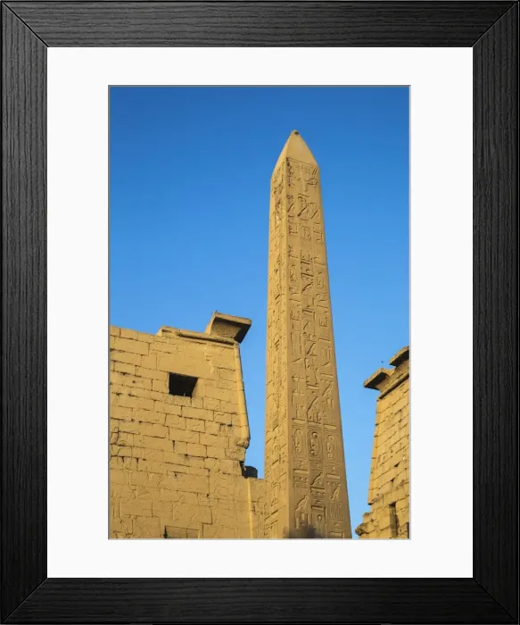 Framed Print : Oblelisk at temple entrance, Luxor Temple, UNESCO World Heritage Site, Luxor, Egypt Framed Print : Oblelisk at temple entrance, Luxor Temple, UNESCO World Heritage Site, Luxor, Egypt
