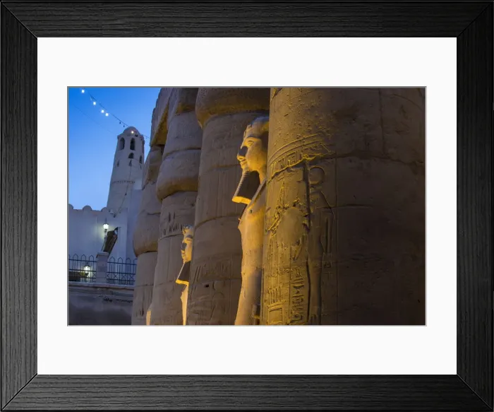 Framed Print : The First Court, Luxor Temple, UNESCO World Heritage Site, Luxor, Egypt, North Africa Framed Print : The First Court, Luxor Temple, UNESCO World Heritage Site, Luxor, Egypt, North Africa