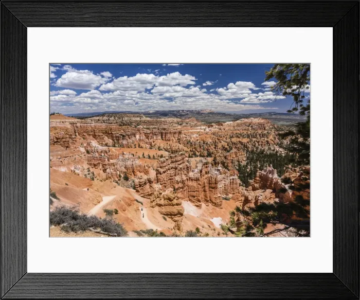 Framed Print : Hikers amongst hoodoo formations on the Sunrise Point Trail in Bryce Canyon National Park Framed Print : Hikers amongst hoodoo formations on the Sunrise Point Trail in Bryce Canyon National Park