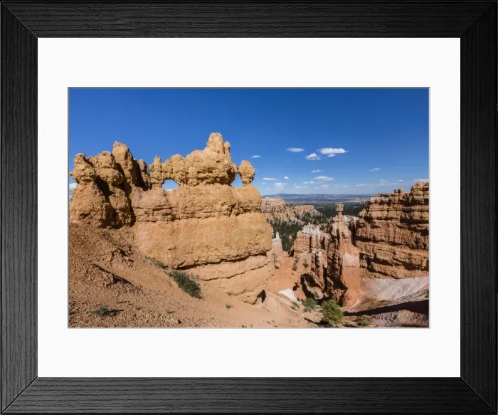 Framed Print : View of hoodoo formations from the Navajo Loop Trail in Bryce Canyon National Park Framed Print : View of hoodoo formations from the Navajo Loop Trail in Bryce Canyon National Park