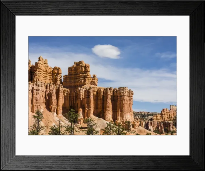 Framed Print : View of hoodoo formations from the Fairyland Trail in Bryce Canyon National Park Framed Print : View of hoodoo formations from the Fairyland Trail in Bryce Canyon National Park