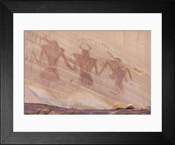 Framed Print : Native Pueblo rock art, Lower Calf Creek Falls Trail, Grand Staircase-Escalante National Monument Framed Print : Native Pueblo rock art, Lower Calf Creek Falls Trail, Grand Staircase-Escalante National Monument