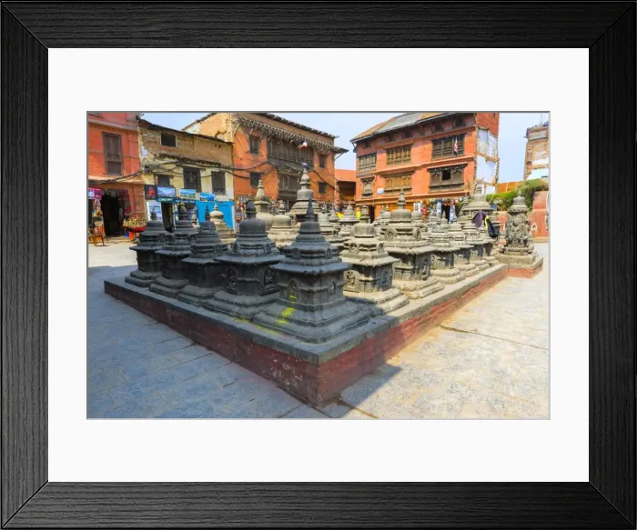Framed Print : Courtyard with chorten, Swayambunath (Monkey Temple), UNESCO World Heritage Site Framed Print : Courtyard with chorten, Swayambunath (Monkey Temple), UNESCO World Heritage Site