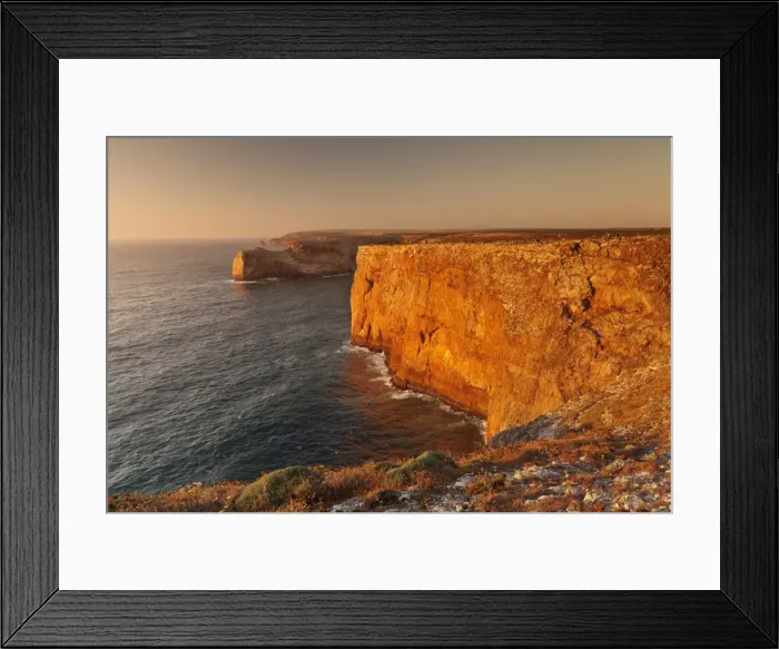 Framed Print : Cliff coast at sunset, Cabo de Sao Vicente, Sagres, Algarve, Portugal, Europe Framed Print : Cliff coast at sunset, Cabo de Sao Vicente, Sagres, Algarve, Portugal, Europe