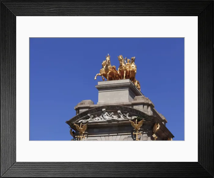 Framed Print : Quadriga de l Auroa, La Cascada, architect Josep Fontsere, Parc de la Ciutadella Framed Print : Quadriga de l Auroa, La Cascada, architect Josep Fontsere, Parc de la Ciutadella