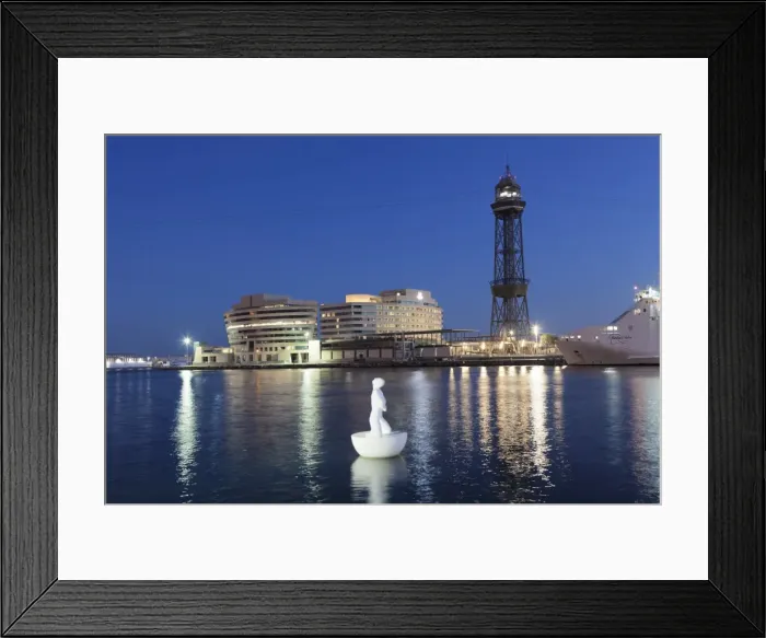 Framed Print : Port Vell, World Trade Center, Torre de Sant Jaume I, Barcelona, Catalonia, Spain, Europe Framed Print : Port Vell, World Trade Center, Torre de Sant Jaume I, Barcelona, Catalonia, Spain, Europe