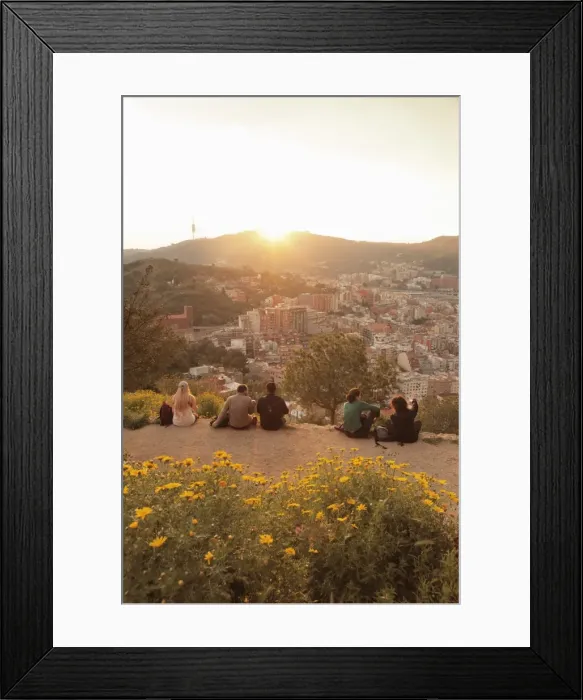 Framed Print : View from Bunker at El Carmel to Tibidabo Mountain, Sierra de Collserola, Barcelona Framed Print : View from Bunker at El Carmel to Tibidabo Mountain, Sierra de Collserola, Barcelona