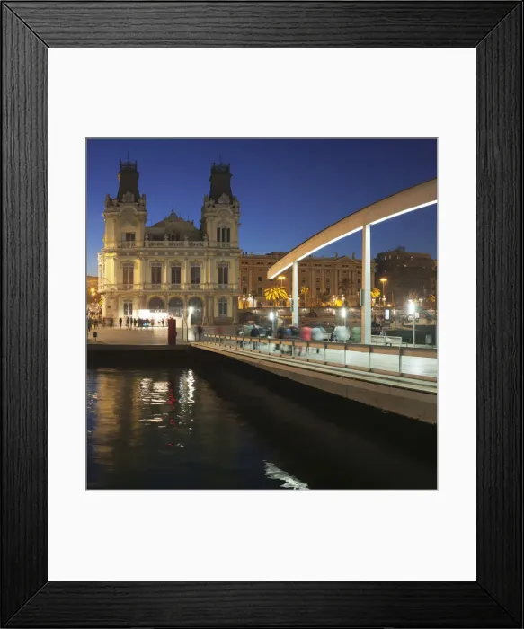 Framed Print : Rambla del Mar at Port Vell, Barcelona, Catalonia, Spain, Europe Framed Print : Rambla del Mar at Port Vell, Barcelona, Catalonia, Spain, Europe