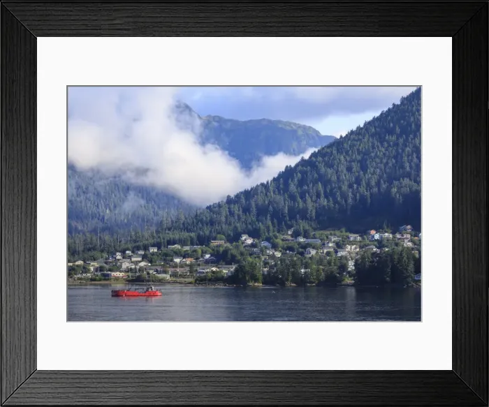Framed Print : Clearing morning mists, Sitka Sound, Sitka, Northern Panhandle, Southeast Alaska Framed Print : Clearing morning mists, Sitka Sound, Sitka, Northern Panhandle, Southeast Alaska