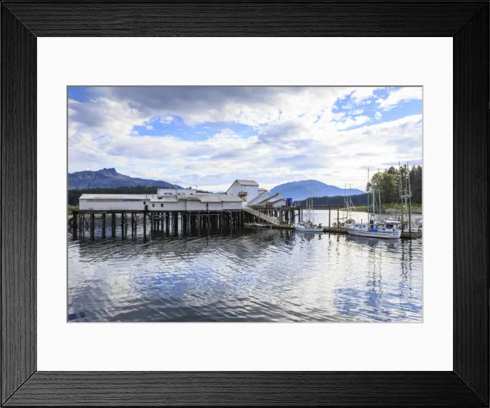 Framed Print : Hoonah, dock and boats, Tlingit Community, Icy Strait Point, summer, Chichagof Island Framed Print : Hoonah, dock and boats, Tlingit Community, Icy Strait Point, summer, Chichagof Island