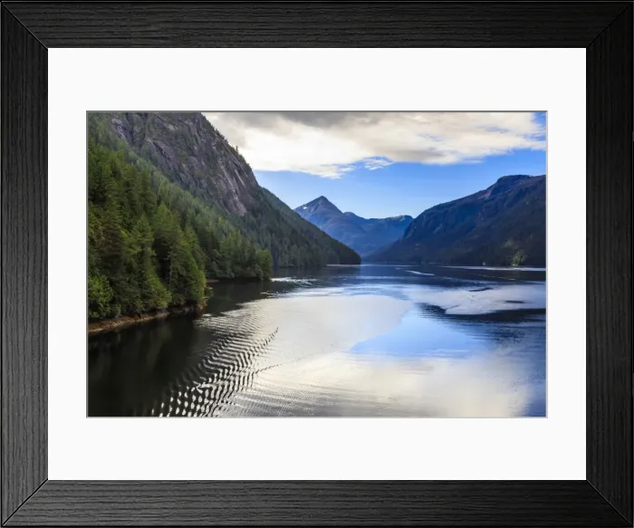 Framed Print : Rudyerd Bay ripples, beautiful summer day, Misty Fjords National Monument, Tongass National Forest Framed Print : Rudyerd Bay ripples, beautiful summer day, Misty Fjords National Monument, Tongass National Forest