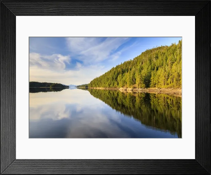 Framed Print : Winstanley Island late afternoon ripples and reflections, Misty Fjords National Monument Framed Print : Winstanley Island late afternoon ripples and reflections, Misty Fjords National Monument
