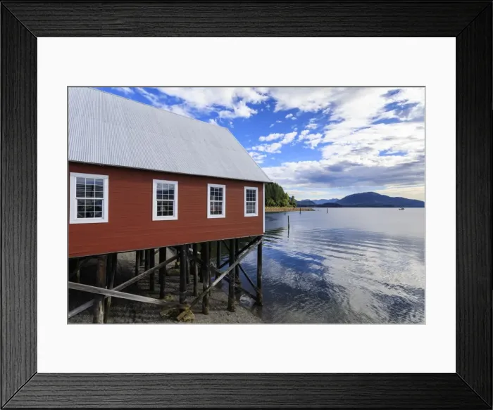 Framed Print : Restored salmon cannery museum, Icy Strait Point, Hoonah, summer, Chichagof Island Framed Print : Restored salmon cannery museum, Icy Strait Point, Hoonah, summer, Chichagof Island