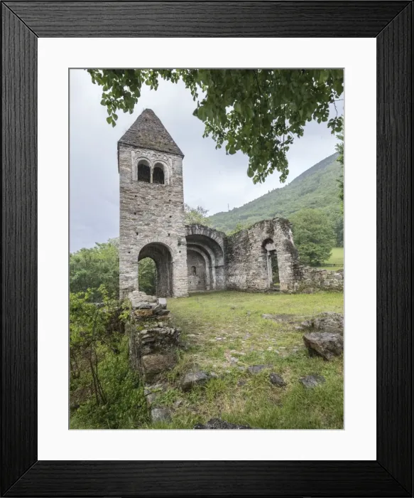 Framed Print : The medieval Abbey of San Pietro in Vallate, Piagno, Sondrio province, Lower Valtellina Framed Print : The medieval Abbey of San Pietro in Vallate, Piagno, Sondrio province, Lower Valtellina