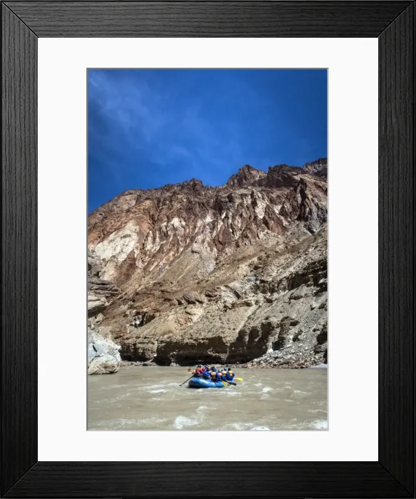 Framed Print : Rafting through magnificent Zanskar Gorge, Ladakh, India, Asia Framed Print : Rafting through magnificent Zanskar Gorge, Ladakh, India, Asia