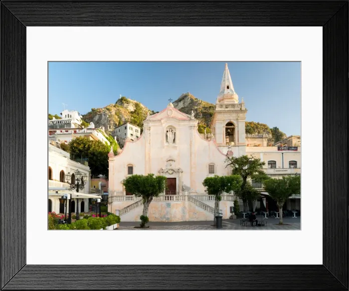 Framed Print : Taormina, Sicily, Italy, Europe Framed Print : Taormina, Sicily, Italy, Europe