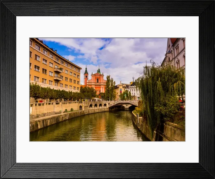 Framed Print : Ljubljana, the capital of Slovenia, Europe Framed Print : Ljubljana, the capital of Slovenia, Europe