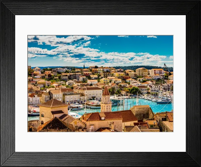 Framed Print : View of Trogir, Croatia, Europe Framed Print : View of Trogir, Croatia, Europe