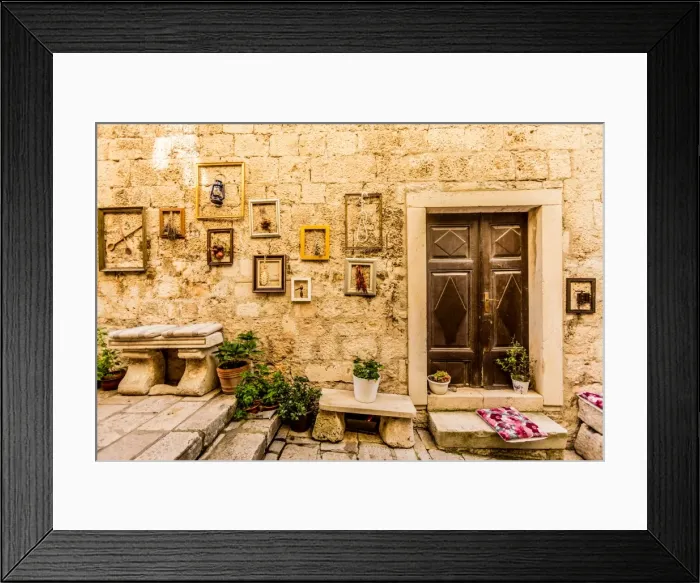 Framed Print : Views of Korcula Island, Croatia, Europe Framed Print : Views of Korcula Island, Croatia, Europe