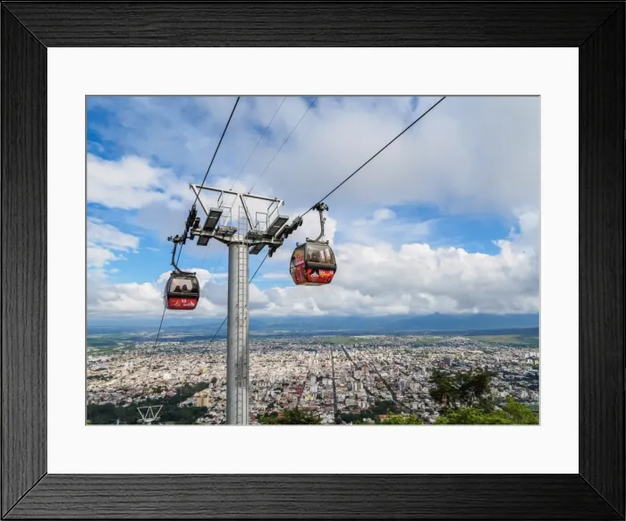 Framed Print : San Bernardo Hill Cable Car, Salta, Argentina, South America Framed Print : San Bernardo Hill Cable Car, Salta, Argentina, South America