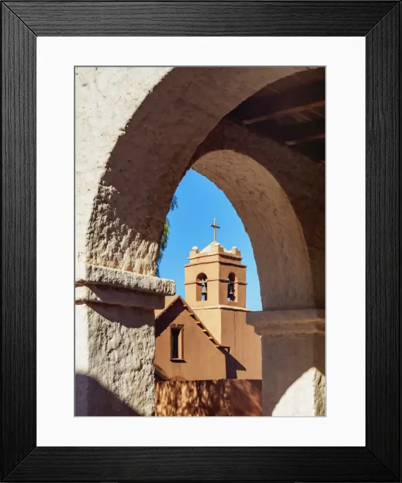 Framed Print : Church in San Pedro de Atacama, Antofagasta Region, Chile, South America