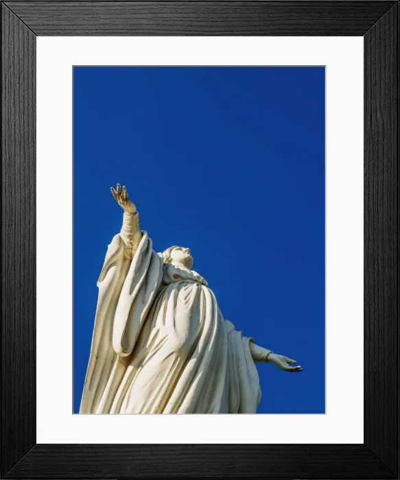 Framed Print : Virgin Mary Statue, San Cristobal Hill, Santiago, Chile, South America Framed Print : Virgin Mary Statue, San Cristobal Hill, Santiago, Chile, South America