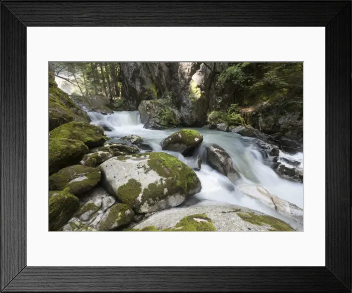 Framed Print : River Sarca, Genova Valley, Trentino, Italy, Europe