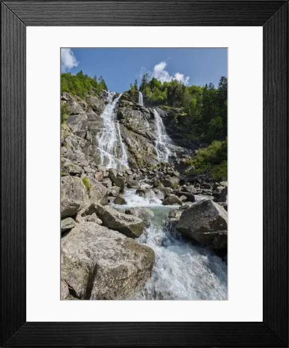 Framed Print : Nardis Waterfalls, Genova Valley, Trentino, Italy, Europe Framed Print : Nardis Waterfalls, Genova Valley, Trentino, Italy, Europe