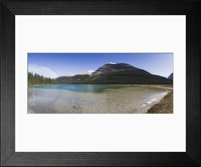 Framed Print : Panorama of the Adolphus Lake in the Mount Robson Provincial Park, UNESCO World Heritage Site