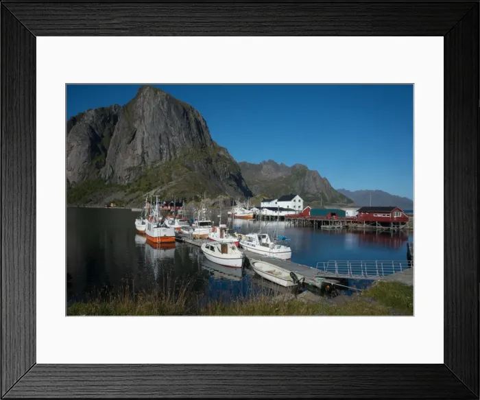 Framed Print : View of Hamnoya Harbour, Lofoten Islands, Nordland, Norway, Scandinavia, Europe Framed Print : View of Hamnoya Harbour, Lofoten Islands, Nordland, Norway, Scandinavia, Europe