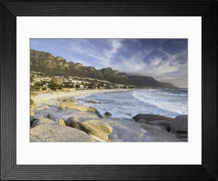 Framed Print : Camps Bay, Cape Town, Western Cape, South Africa, Africa Framed Print : Camps Bay, Cape Town, Western Cape, South Africa, Africa